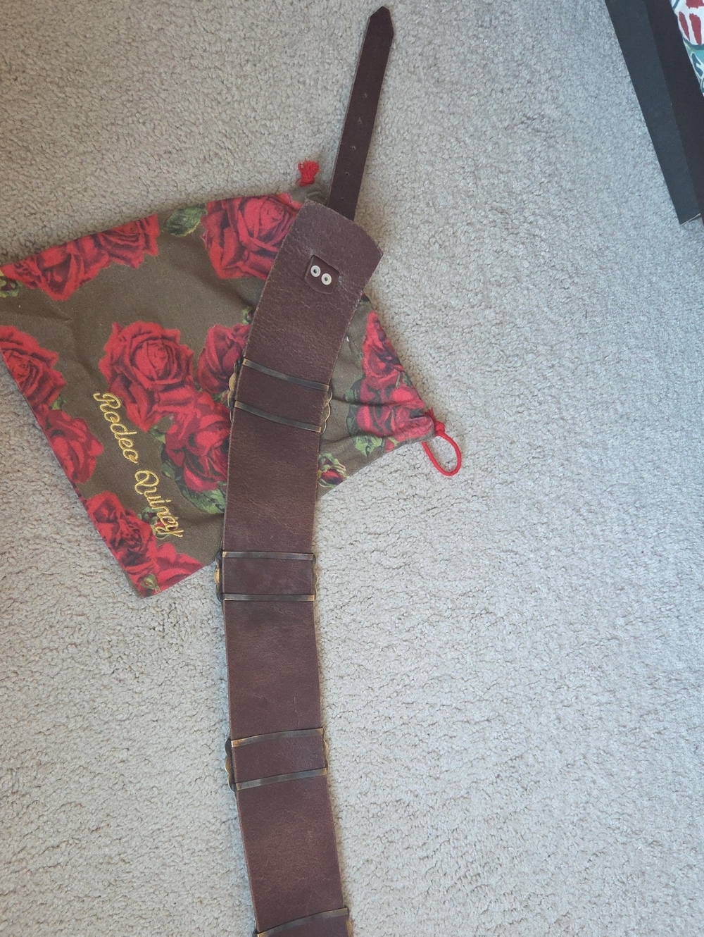 RQ Turquoise Marvel Concho belt. L/XL New - Picture 6 of 9